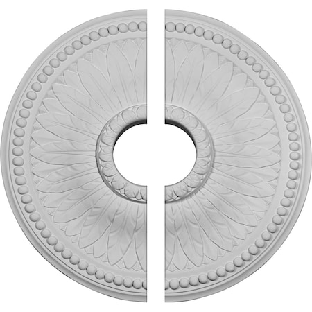 Ekena Millwork Bailey Ceiling Medallion, Two Piece (Fits Canopies up to 4"), 18 1/8"OD x 3 1/2"ID x 3/4"P CM19BI2-03500